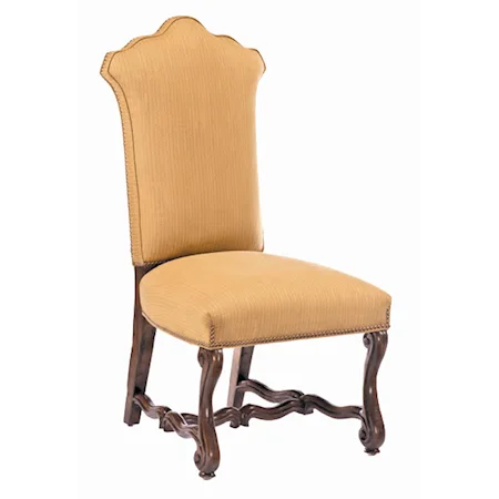 Provence Dining Side Chair with Shaped Seat Back